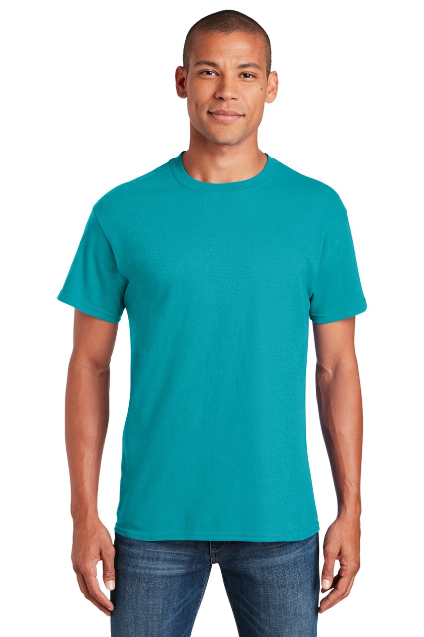 Gildan® Crewneck Heavy Cotton Short Sleeve T-Shirt 5.3 oz 100% Cotton Classic Fit Everyday Blank Tee for Custom Printing